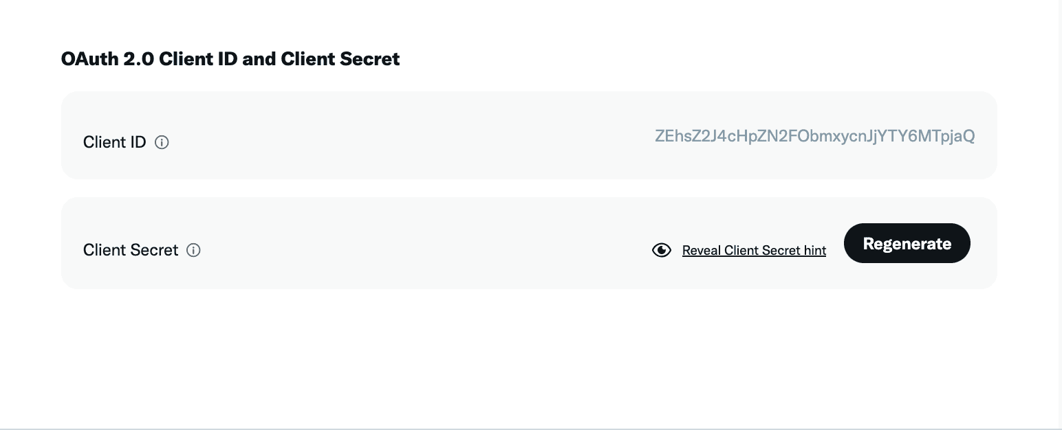 OAuth2 Client & Secret Example